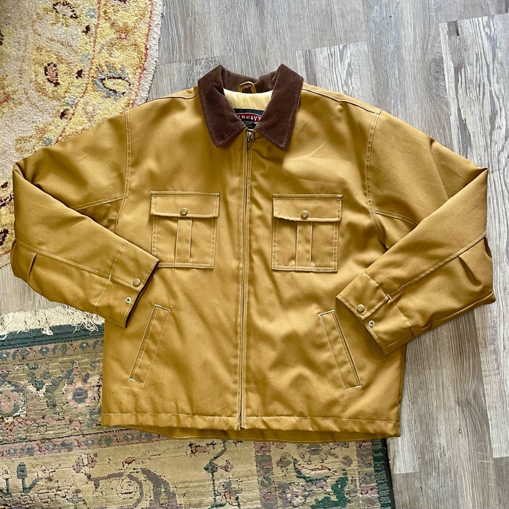 Vintage 90s Y2K Old Navy Chore Coat Barn Jacket - Picture 2 of 13